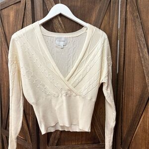 PINK ROSE Women's Cream Sweater